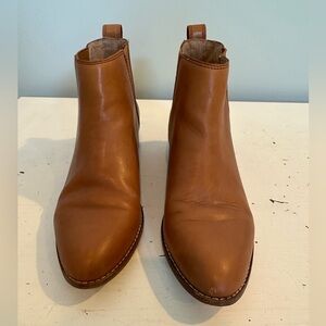 Madewell light brown short boots size 7